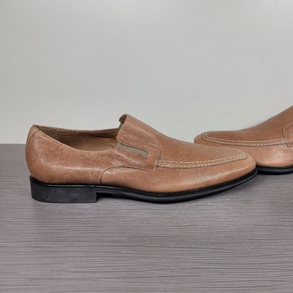 Bruno Magli Raging Slip On Loafers,Tan Leather 7 W - Picture 7 of 12